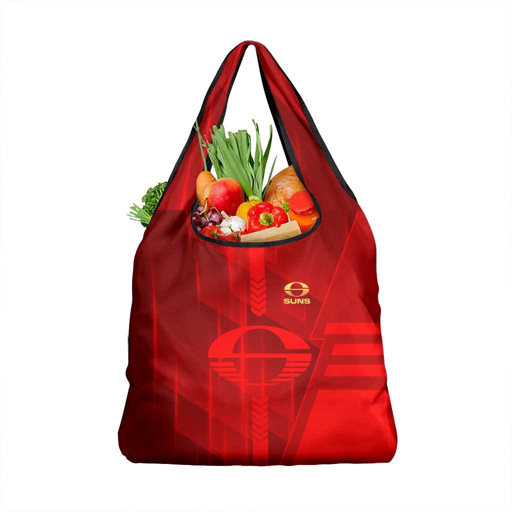 Gold Coast Suns Grocery Bag Modern Geometric Sports Graphic Style