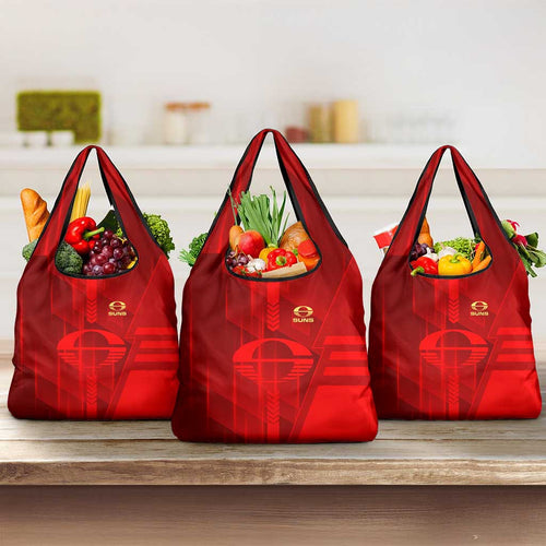 Gold Coast Suns Grocery Bag Modern Geometric Sports Graphic Style