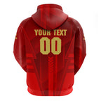 Personalized Gold Coast Suns Hoodie Modern Geometric Sports Graphic Style