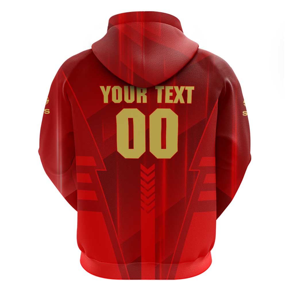 Personalized Gold Coast Suns Hoodie Modern Geometric Sports Graphic Style