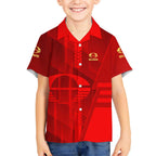 Personalized Gold Coast Suns Kid Hawaiian Shirt Modern Geometric Sports Graphic Style