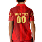 Personalized Gold Coast Suns Kid Polo Shirt Modern Geometric Sports Graphic Style