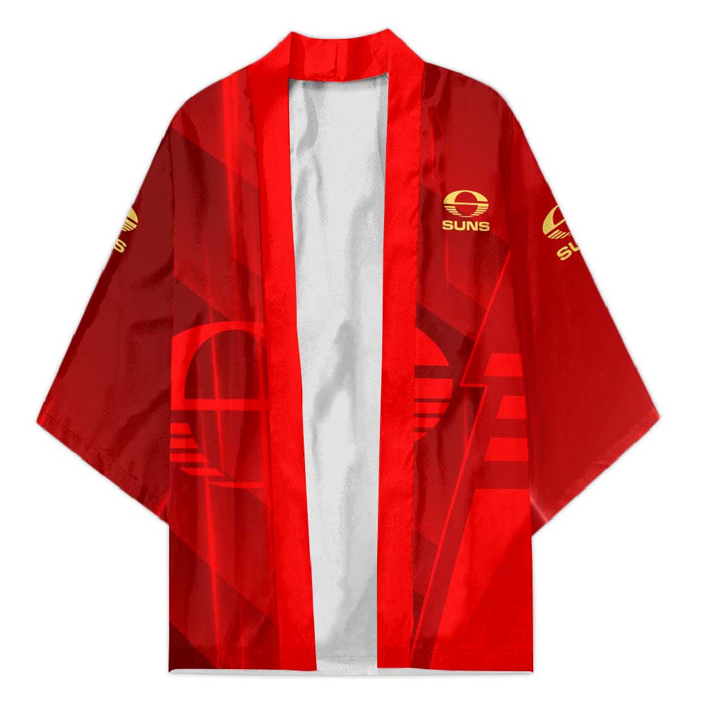 Personalized Gold Coast Suns Kimono Modern Geometric Sports Graphic Style