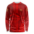 Personalized Gold Coast Suns Long Sleeve Shirt Modern Geometric Sports Graphic Style
