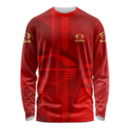 Personalized Gold Coast Suns Long Sleeve Shirt Modern Geometric Sports Graphic Style