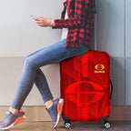Gold Coast Suns Luggage Cover Modern Geometric Sports Graphic Style
