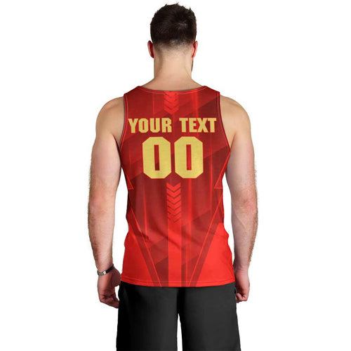 Personalized Gold Coast Suns Men Tank Top Modern Geometric Sports Graphic Style