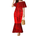 Personalized Gold Coast Suns Mermaid Dress Modern Geometric Sports Graphic Style