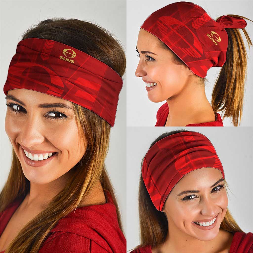 Gold Coast Suns Neck Gaiter Modern Geometric Sports Graphic Style