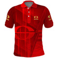 Personalized Gold Coast Suns Polo Shirt Modern Geometric Sports Graphic Style