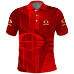 Personalized Gold Coast Suns Polo Shirt Modern Geometric Sports Graphic Style