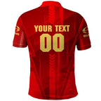 Personalized Gold Coast Suns Polo Shirt Modern Geometric Sports Graphic Style
