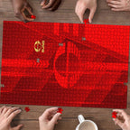 Gold Coast Suns Puzzle Modern Geometric Sports Graphic Style