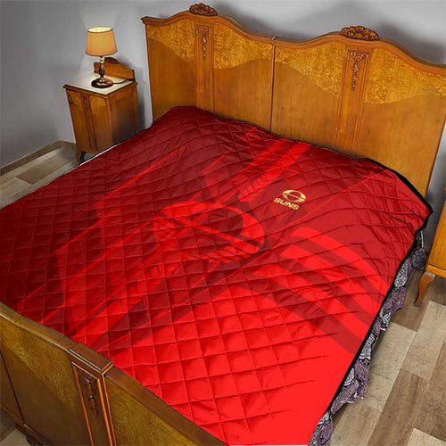 Gold Coast Suns Quilt Modern Geometric Sports Graphic Style