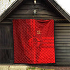 Gold Coast Suns Quilt Modern Geometric Sports Graphic Style