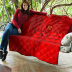 Gold Coast Suns Quilt Modern Geometric Sports Graphic Style