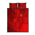 Gold Coast Suns Quilt Bed Set Modern Geometric Sports Graphic Style