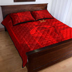 Gold Coast Suns Quilt Bed Set Modern Geometric Sports Graphic Style