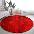 Gold Coast Suns Round Carpet Modern Geometric Sports Graphic Style