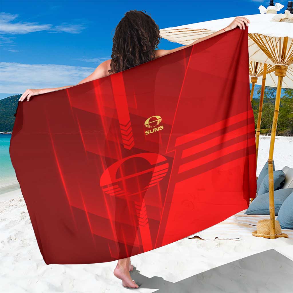 Gold Coast Suns Sarong Modern Geometric Sports Graphic Style