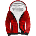 Personalized Gold Coast Suns Sherpa Hoodie Modern Geometric Sports Graphic Style