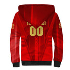 Personalized Gold Coast Suns Sherpa Hoodie Modern Geometric Sports Graphic Style