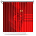 Gold Coast Suns Shower Curtain Modern Geometric Sports Graphic Style