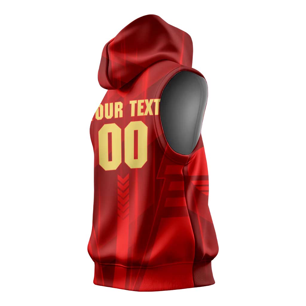 Personalized Gold Coast Suns Sleeveless Hoodie Modern Geometric Sports Graphic Style