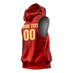 Personalized Gold Coast Suns Sleeveless Hoodie Modern Geometric Sports Graphic Style