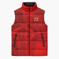 Personalized Gold Coast Suns Sleeveless Puffer Jacket Modern Geometric Sports Graphic Style