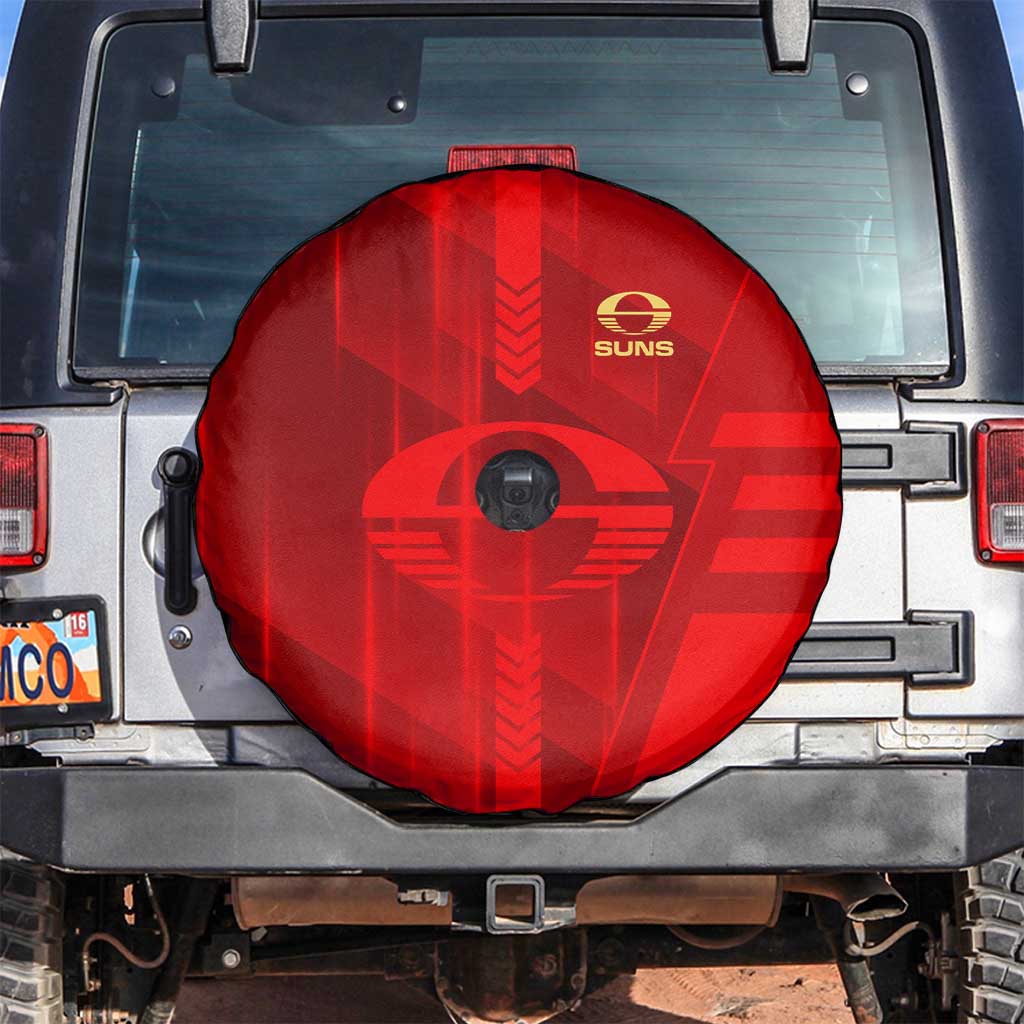 Gold Coast Suns Spare Tire Cover Modern Geometric Sports Graphic Style