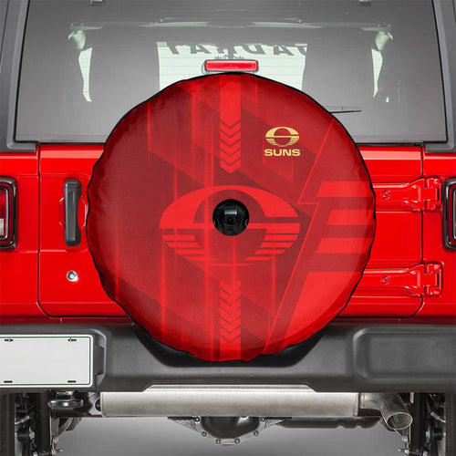 Gold Coast Suns Spare Tire Cover Modern Geometric Sports Graphic Style