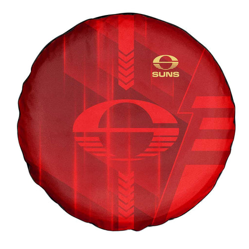 Gold Coast Suns Spare Tire Cover Modern Geometric Sports Graphic Style