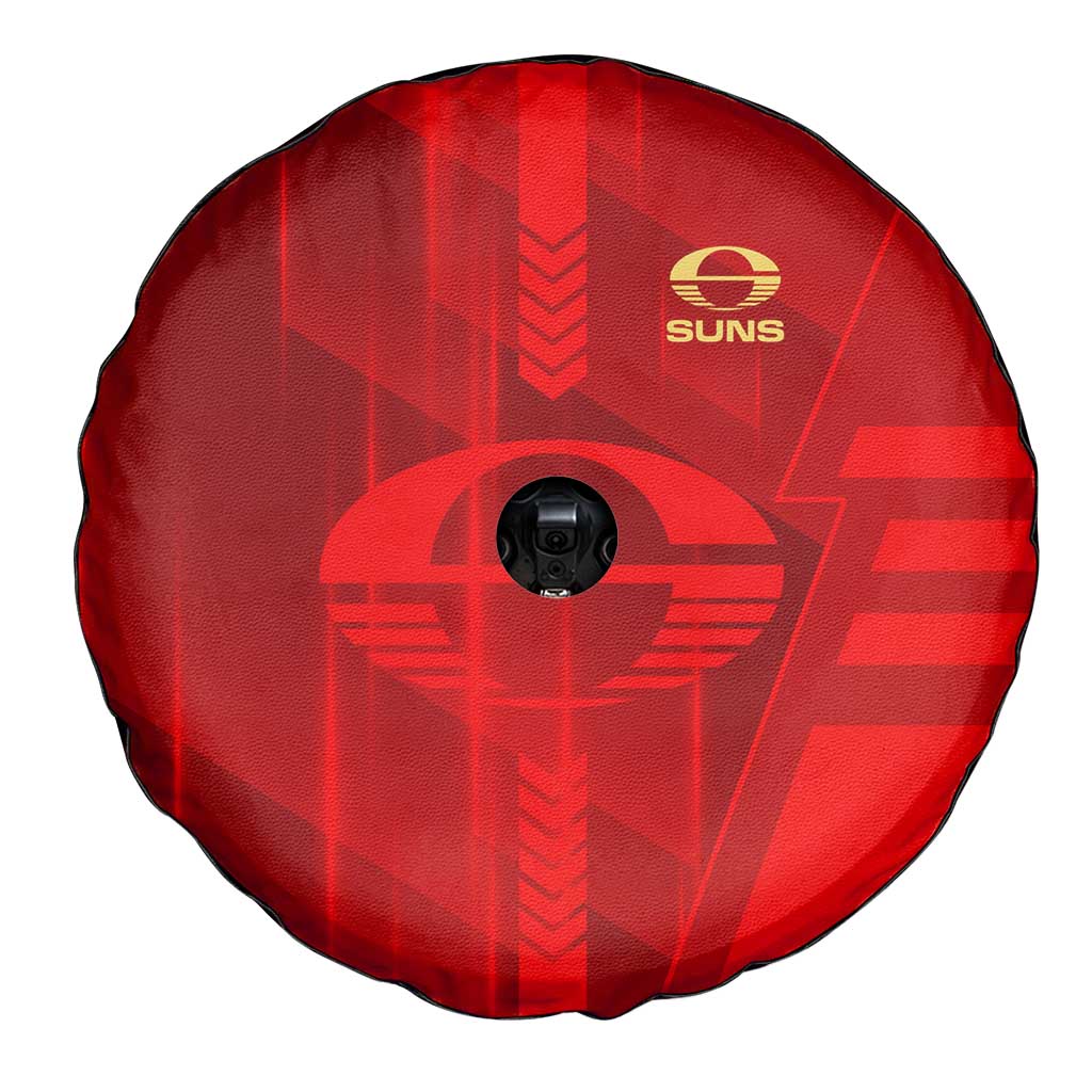 Gold Coast Suns Spare Tire Cover Modern Geometric Sports Graphic Style