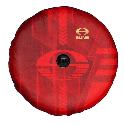 Gold Coast Suns Spare Tire Cover Modern Geometric Sports Graphic Style