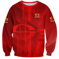 Personalized Gold Coast Suns Sweatshirt Modern Geometric Sports Graphic Style