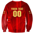 Personalized Gold Coast Suns Sweatshirt Modern Geometric Sports Graphic Style