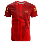 Personalized Gold Coast Suns T Shirt Modern Geometric Sports Graphic Style