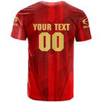 Personalized Gold Coast Suns T Shirt Modern Geometric Sports Graphic Style