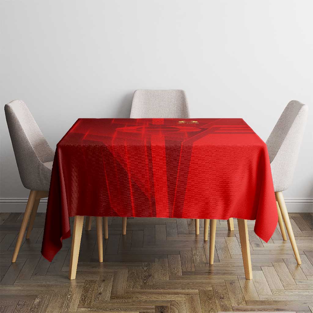 Gold Coast Suns Tablecloth Modern Geometric Sports Graphic Style