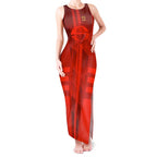 Personalized Gold Coast Suns Tank Maxi Dress Modern Geometric Sports Graphic Style