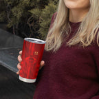 Personalized Gold Coast Suns Tumbler Cup Modern Geometric Sports Graphic Style