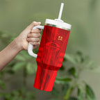 Personalized Gold Coast Suns Tumbler With Handle Modern Geometric Sports Graphic Style