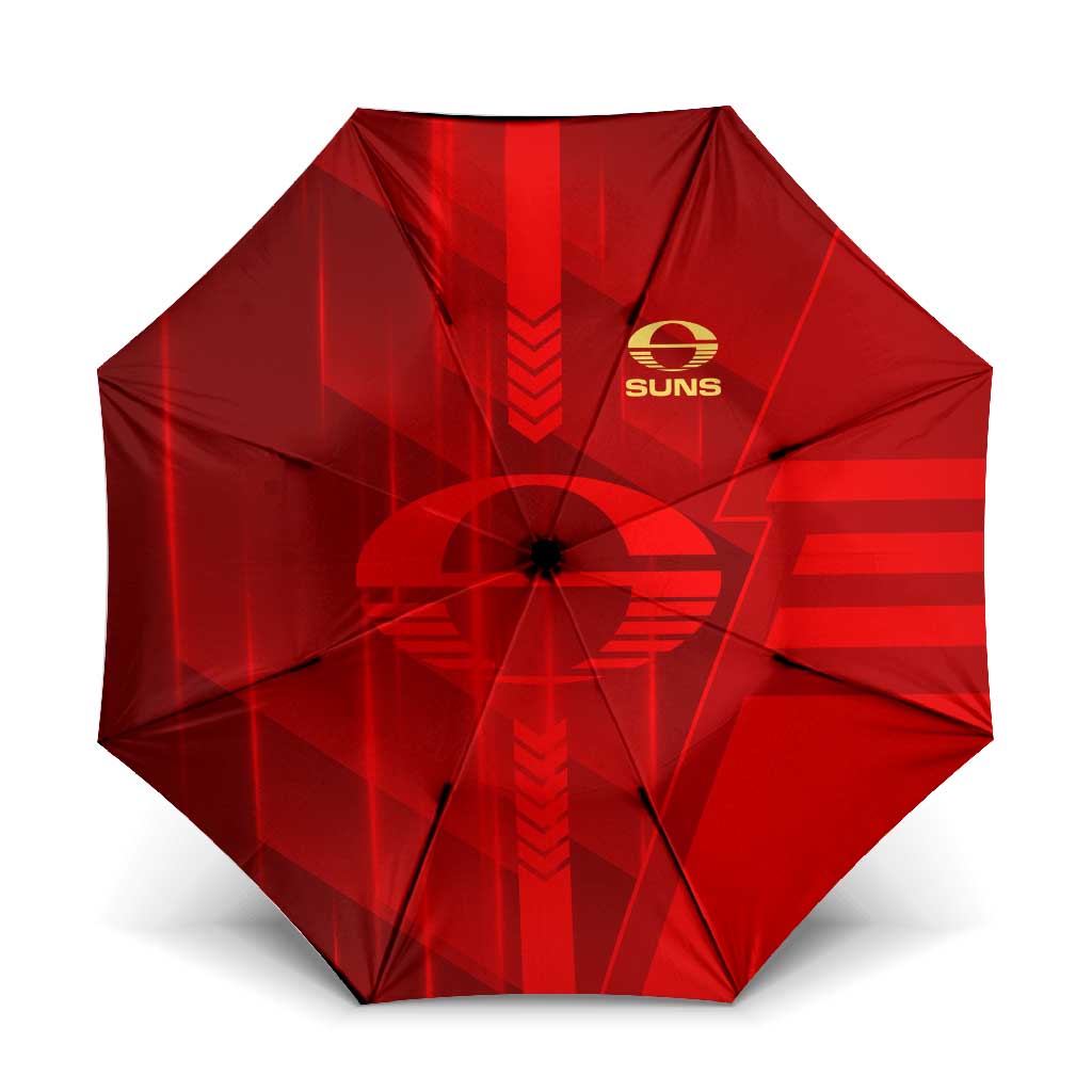 Gold Coast Suns Umbrella Modern Geometric Sports Graphic Style