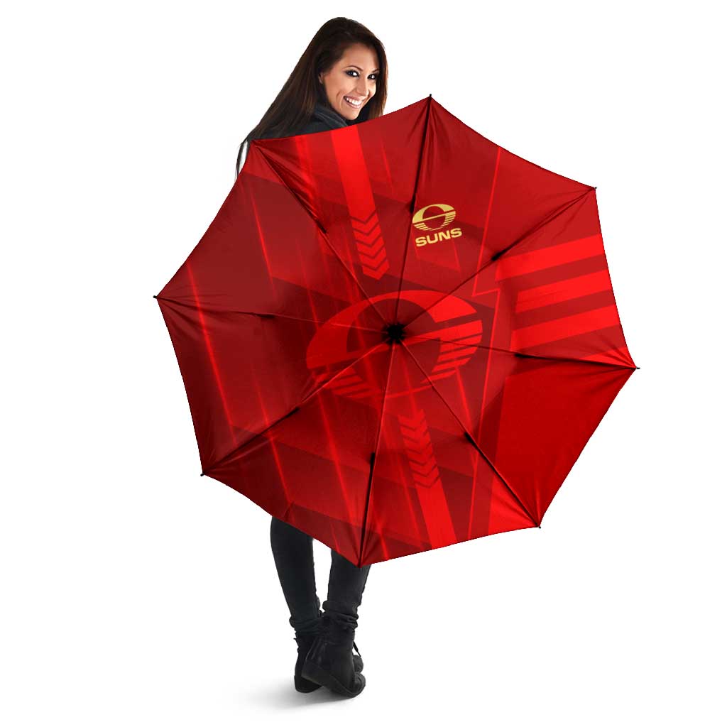 Gold Coast Suns Umbrella Modern Geometric Sports Graphic Style