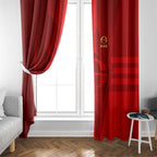 Gold Coast Suns Window Curtain Modern Geometric Sports Graphic Style