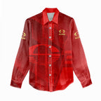 Personalized Gold Coast Suns Women Casual Shirt Modern Geometric Sports Graphic Style