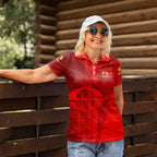 Personalized Gold Coast Suns Women Polo Shirt Modern Geometric Sports Graphic Style