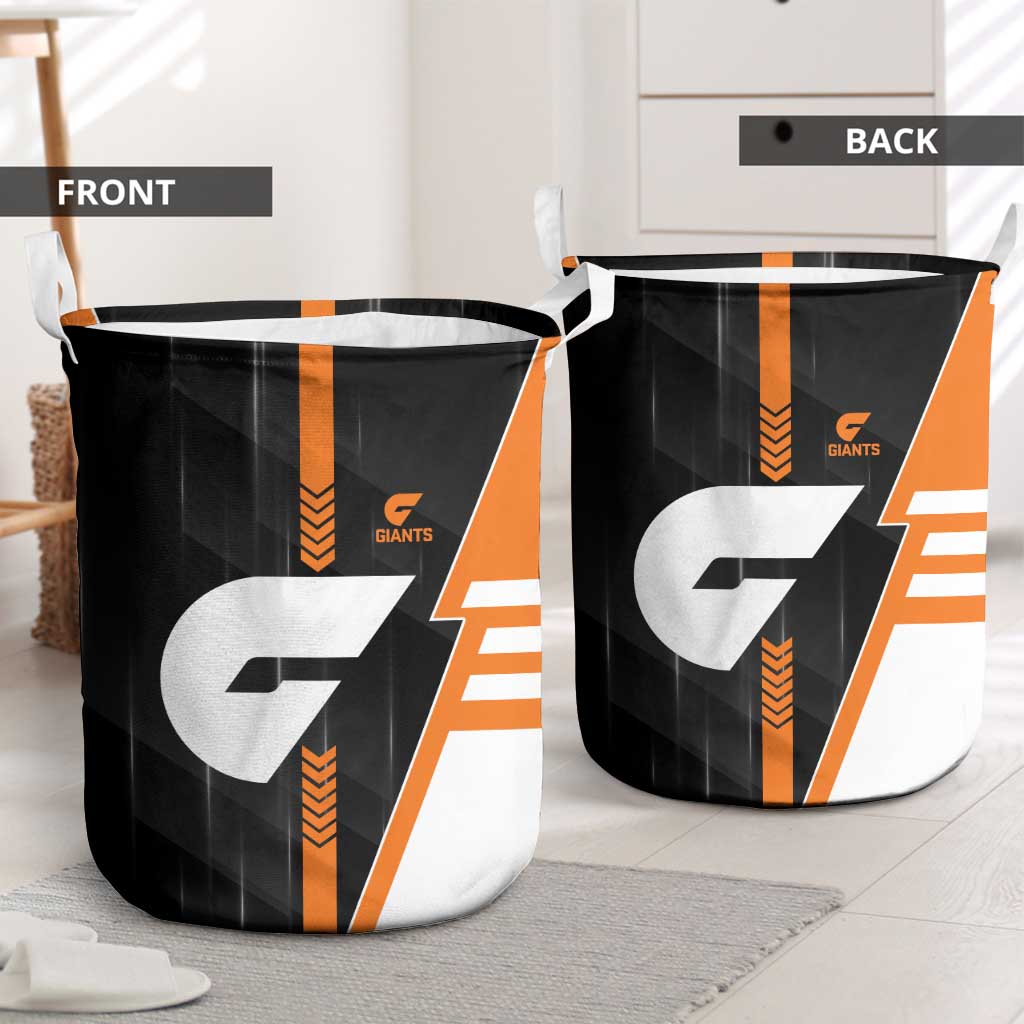Greater Western Sydney Giants Laundry Basket Modern Geometric Sports Graphic Style