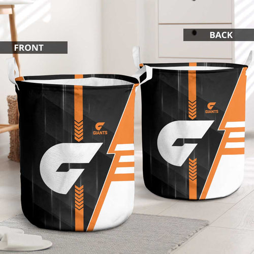 Greater Western Sydney Giants Laundry Basket Modern Geometric Sports Graphic Style